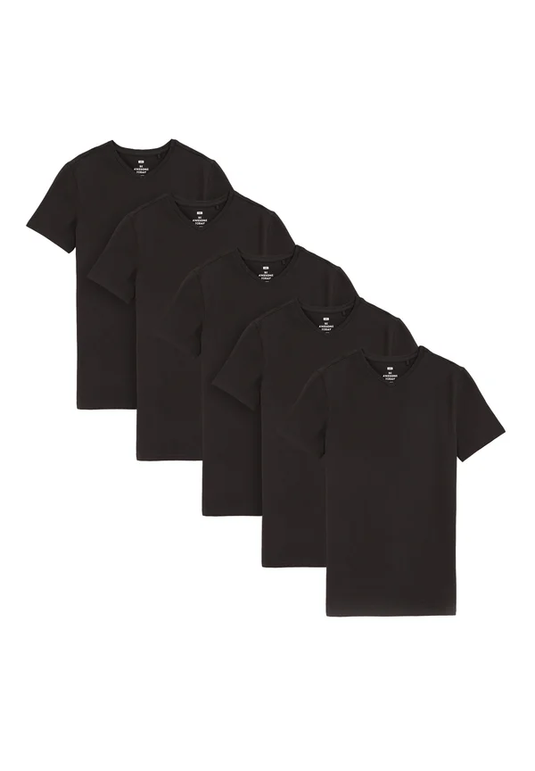 5PACK - T-Shirt basic - black