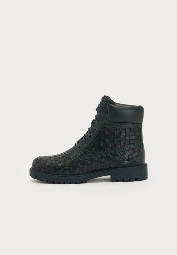 6 INCH LACE BOOT - Schnürstiefelette - dark green/full grain