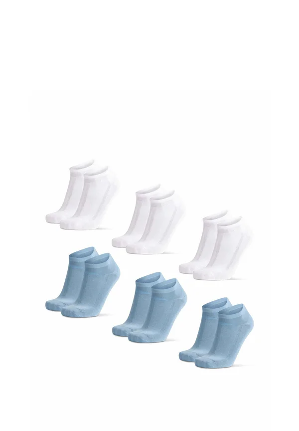 6 PACK - Füßlinge - light blue white