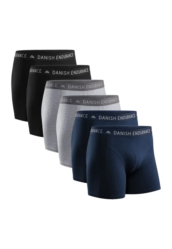 6 PACK - Panties - black/grey/blue
