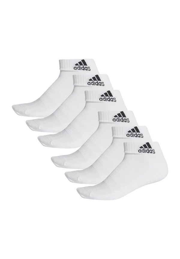 6 PACK QUARTER UNISEX - Sportsocken - white