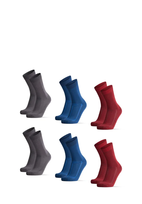 6 PACK - Socken - grey/blue/red