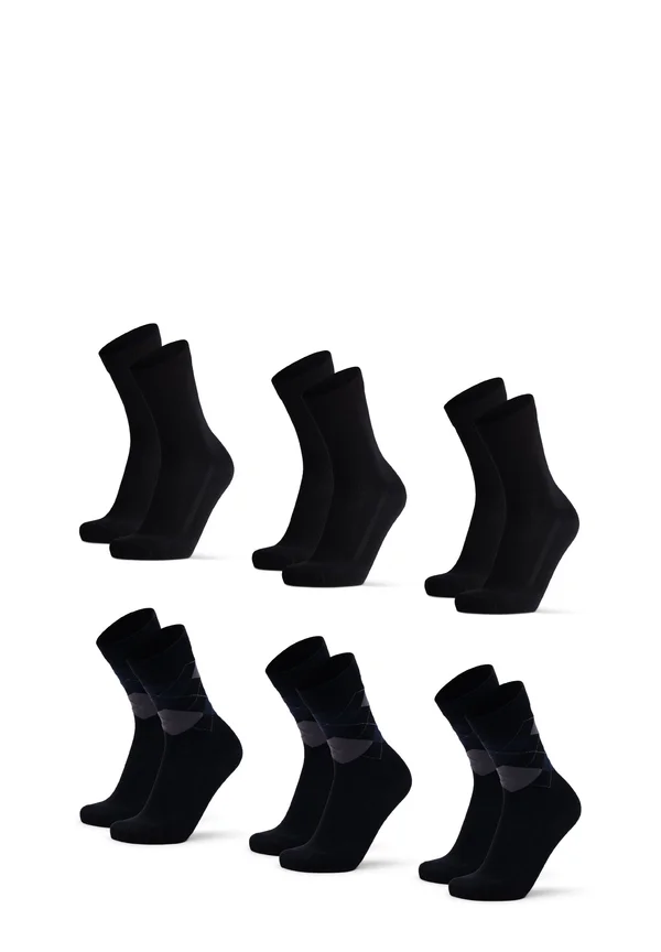 6 PACK - Socken - multicolor black argyle blue