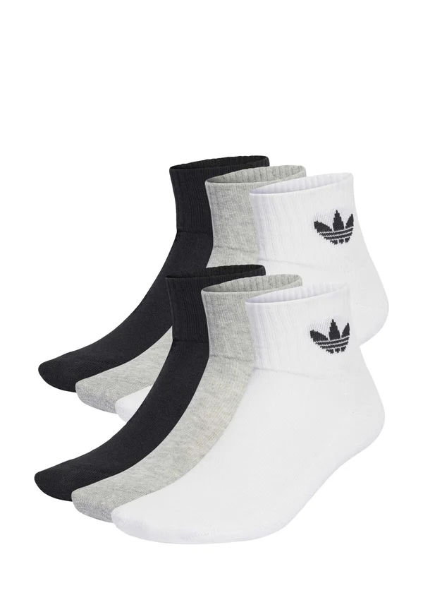 6 PACK - Socken - white/medium grey heather/black