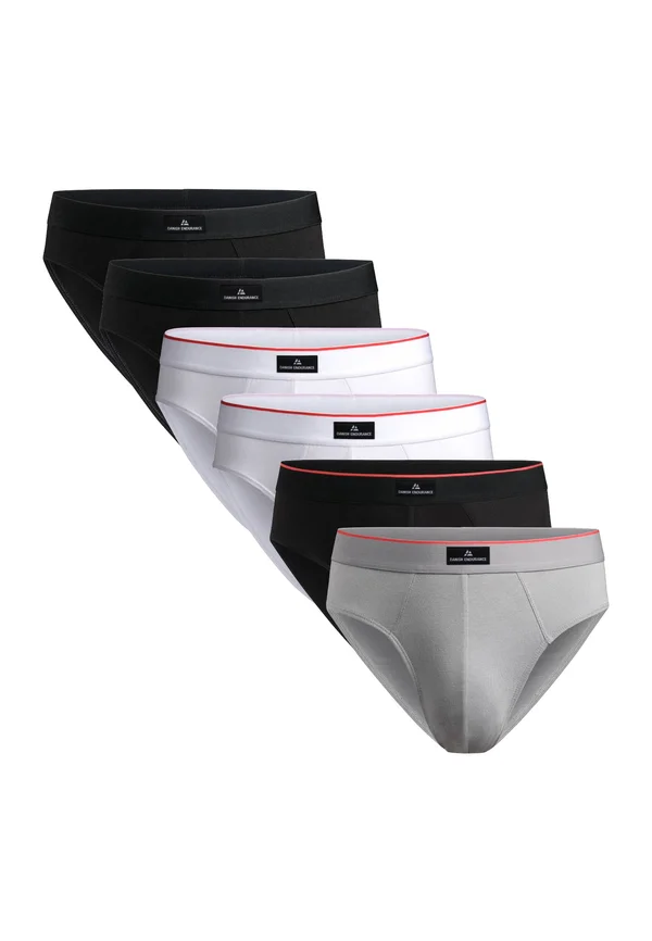 6 PACK ULTRACOMFORT - Slip - multicolor black white black red  grey
