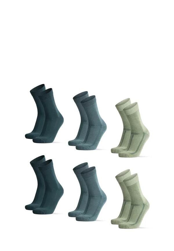 6-PACK ULTRASOFT - Socken - mc dark green light green medium green