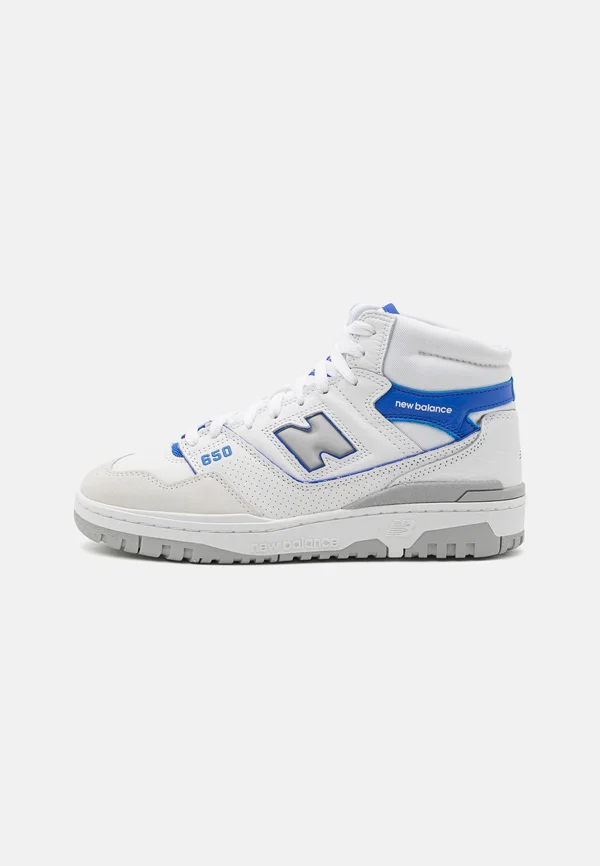 650 UNISEX - Sneaker high - white/light blue