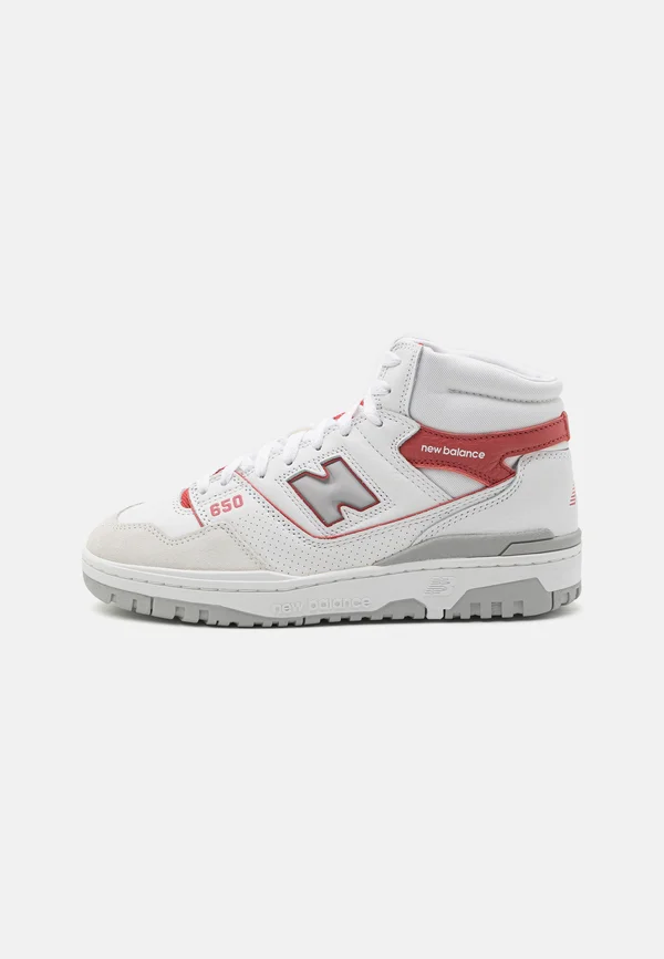 650 UNISEX - Sneaker high - white/red