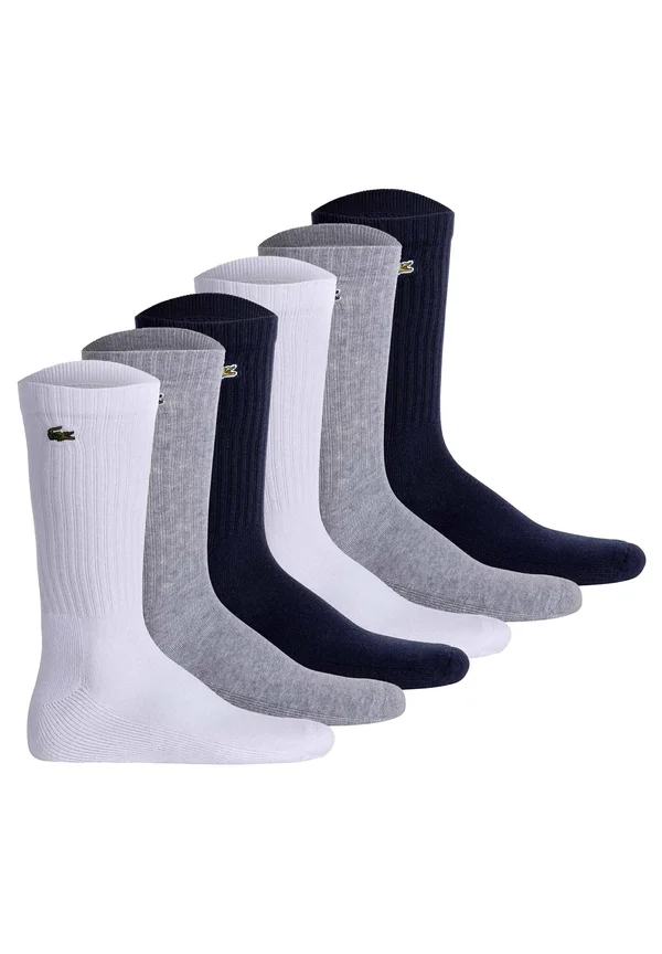 6ER PACK - Socken - weiß grau dunkelblau
