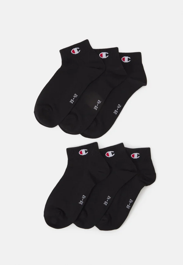 6PK QUARTER UNISEX - Sportsocken - black
