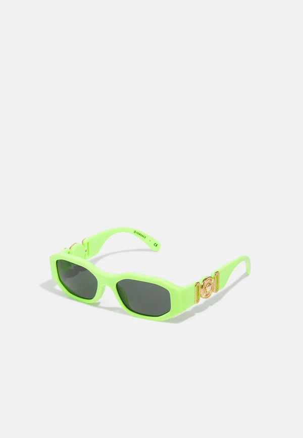 7-10 YEARS UNISEX - Sonnenbrille - fluo green/dark grey