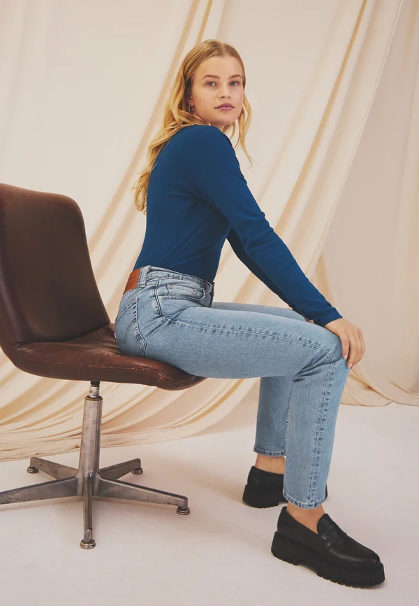 724™ HIGH RISE STRAIGHT - Jeans Straight Leg - blue wave light - light indigo