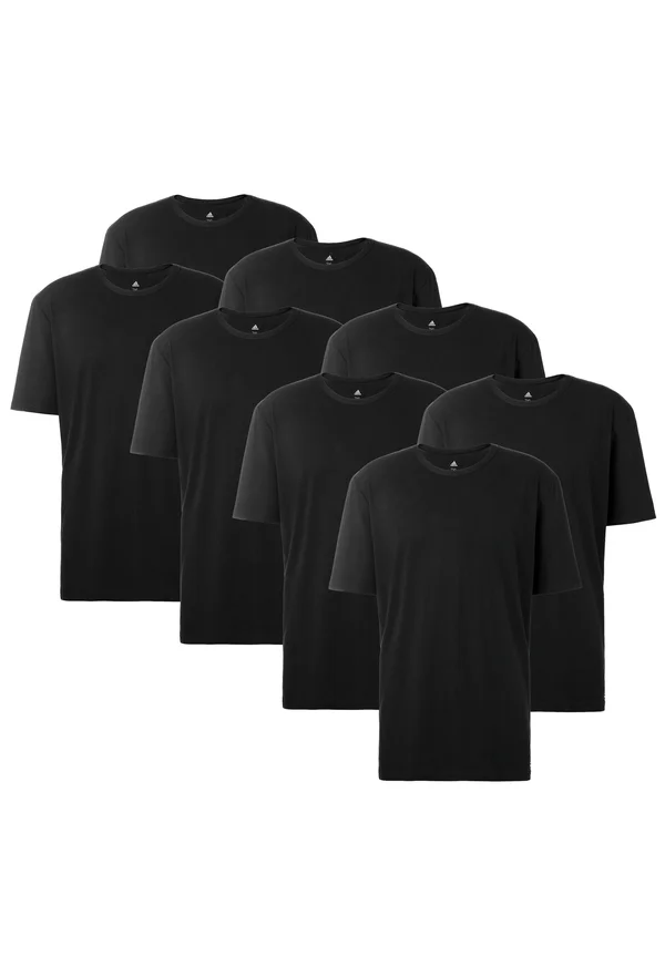 8 PACK CREW NECK RUND AUSSCHNITT  - Unterhemd/-shirt - black