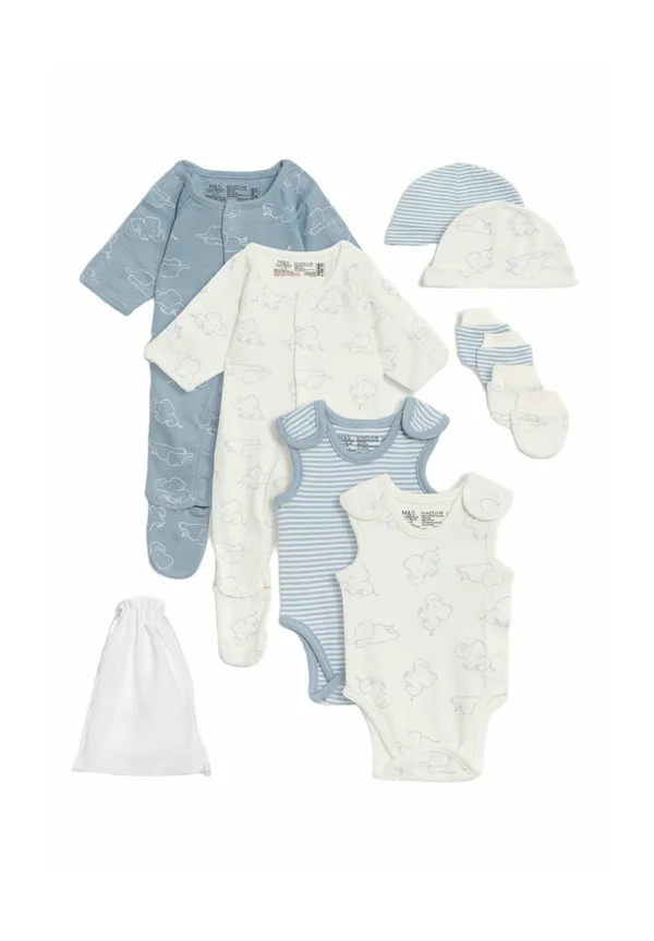 8PC PREMATURE ELEPHANT STARTER SET - Mütze - blue mix