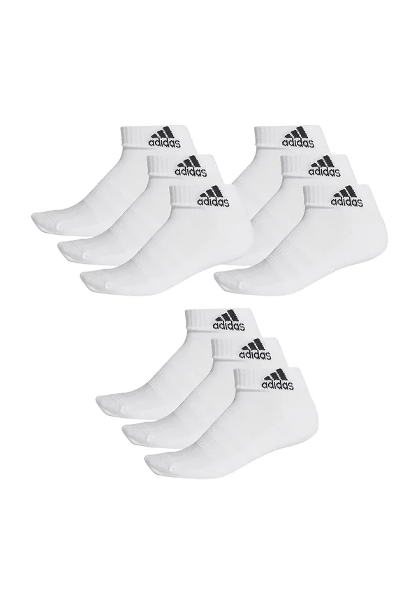 9 PACK  ANKLE  QUARTER UNISEX KURZ - Sportsocken - white