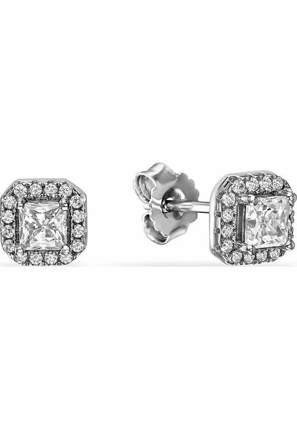 925 SILBER  ZIRKONIA - Ohrringe - silberfarben