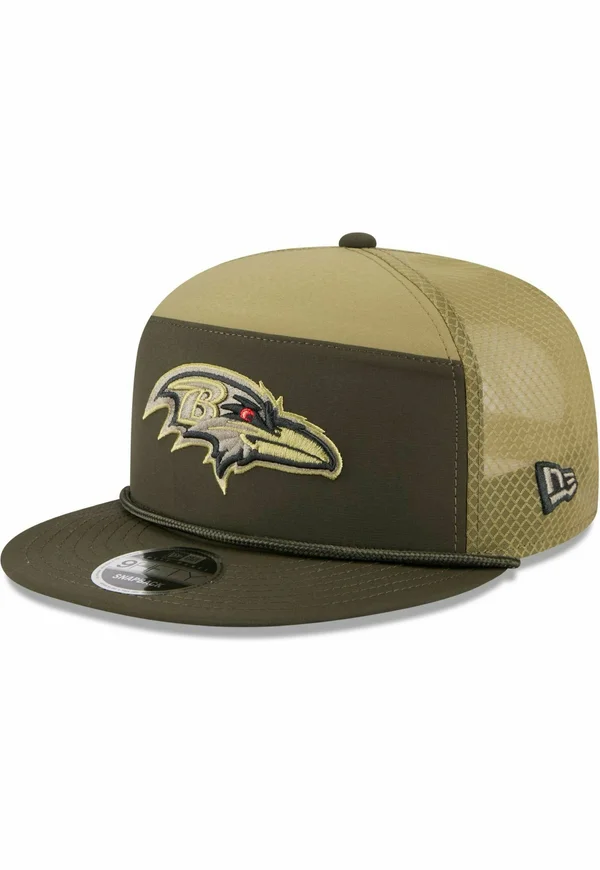 9FIFTY SPLIT PANEL - SALUTE BALTIMORE RAVENS - Cap - olive