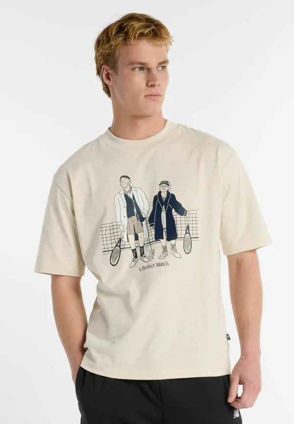 A PERFECT MATCH TENNIS - T-Shirt print - beige