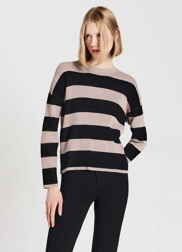 A RIGHE  - Strickpullover - var ultrablack