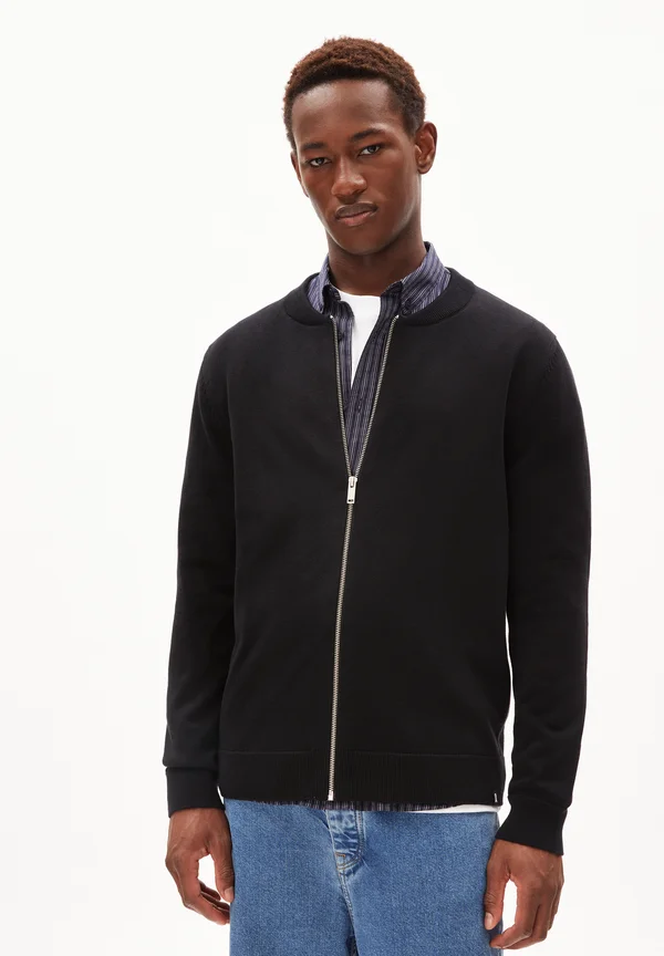 AAGAMO - Strickjacke - black
