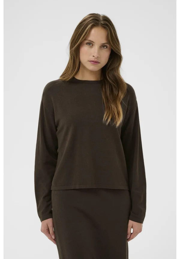 AAMBERSZ - Strickpullover - coffee bean