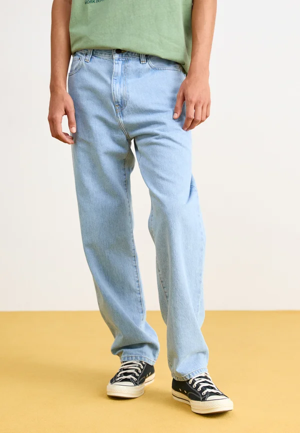 AARON PANT - Jeans Straight Leg - blue stone bleached