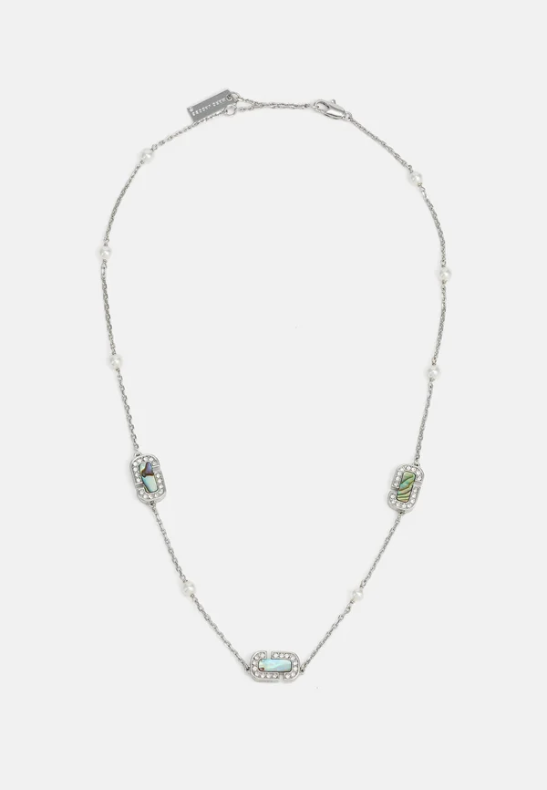 ABALONE NECKLACE - Halskette - silver-coloured/crystal