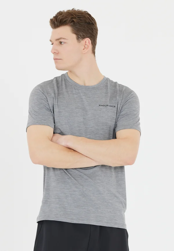 ABDON - Sport T-Shirt - light grey melange