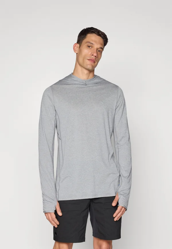 ABISKO SUN HOODIE - Langarmshirt - shark grey