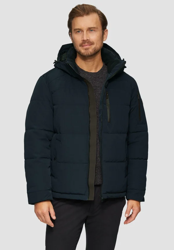ABNEHMBARER KAPUZE - Winterjacke - navy