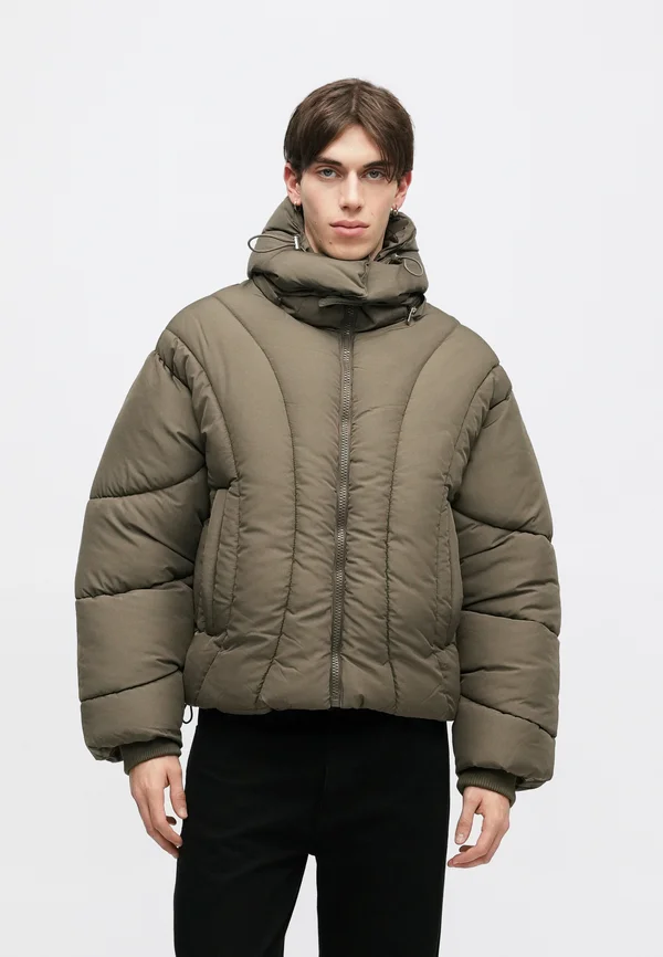 ABSTRACT PUFFER JACKET - Winterjacke - brown