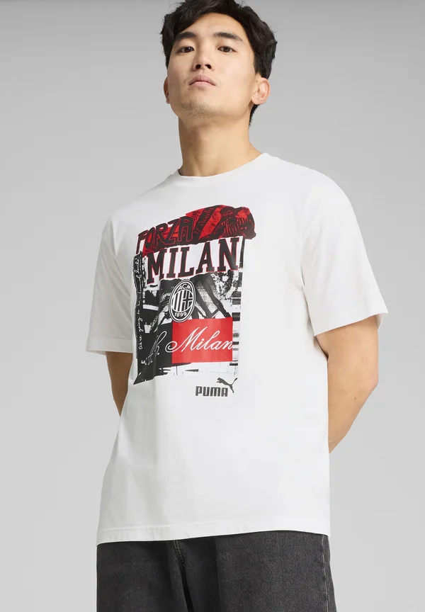 AC MILAN FTBLNRGY - T-Shirt print - white black