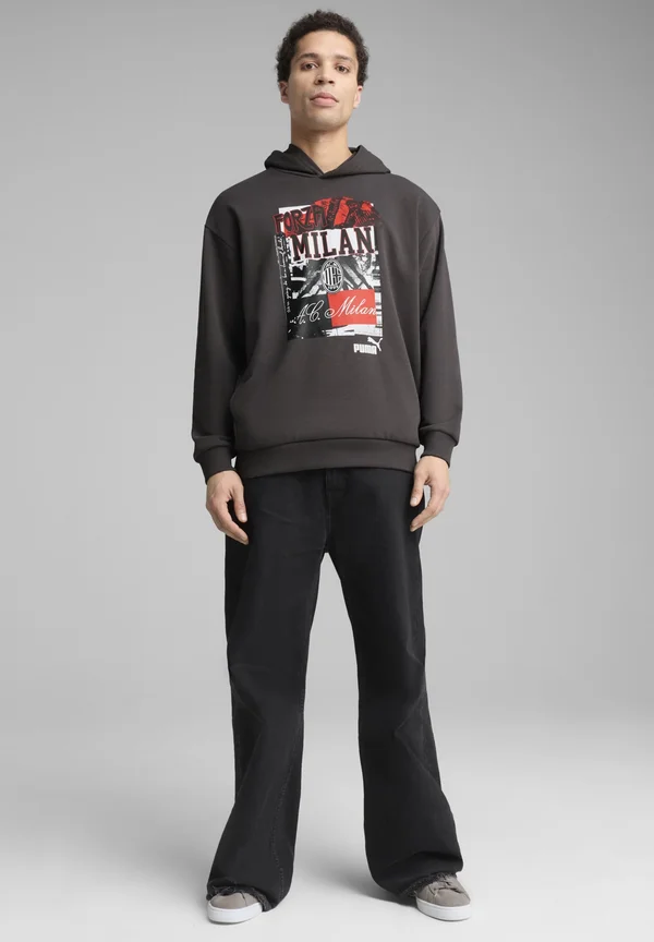 AC MILAN - Kapuzenpullover - shadow gray- black