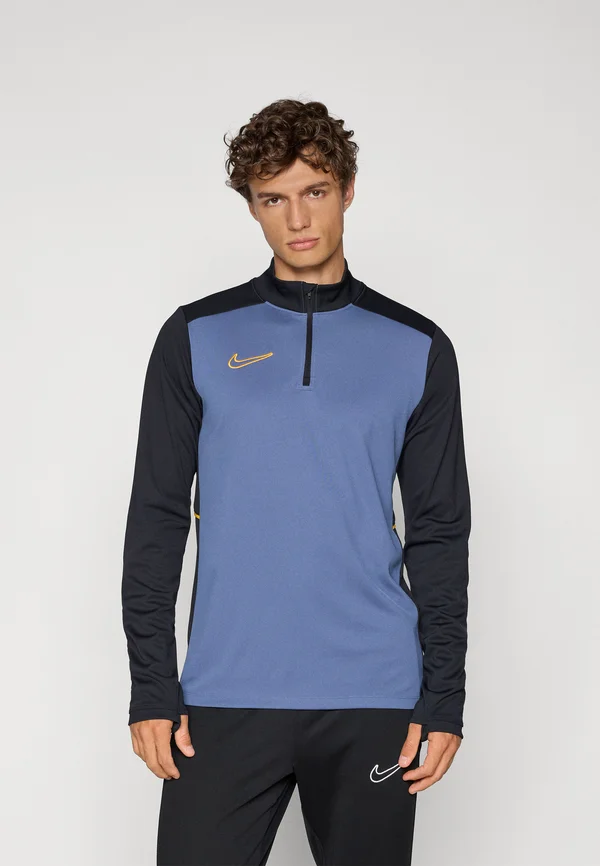 ACADEMY DRILL TOP - Langarmshirt - diffused blue/black/university gold-coloured