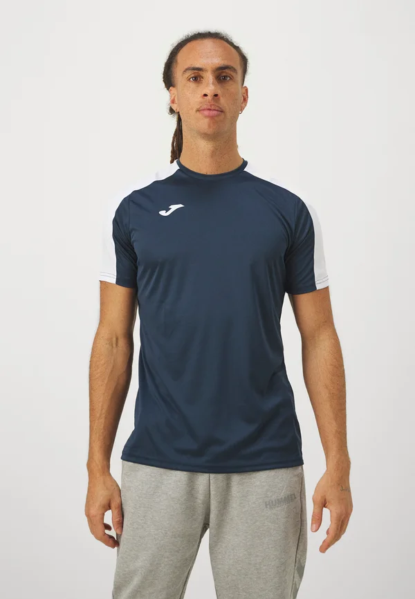 ACADEMY - Sport T-Shirt - navy/white