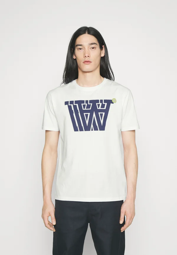 ACE BADGE LOGO  - T-Shirt print - white