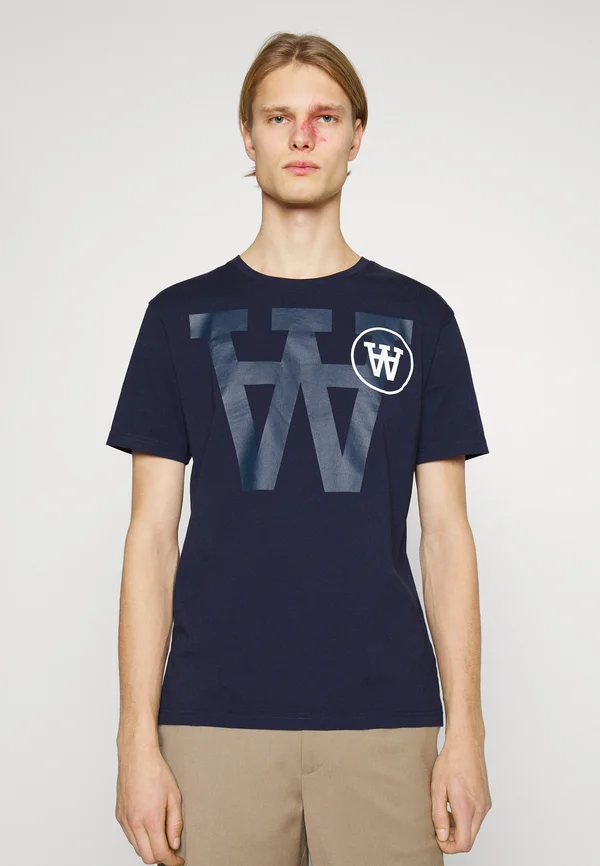 ACE TONAL LOGO - T-Shirt print - navy