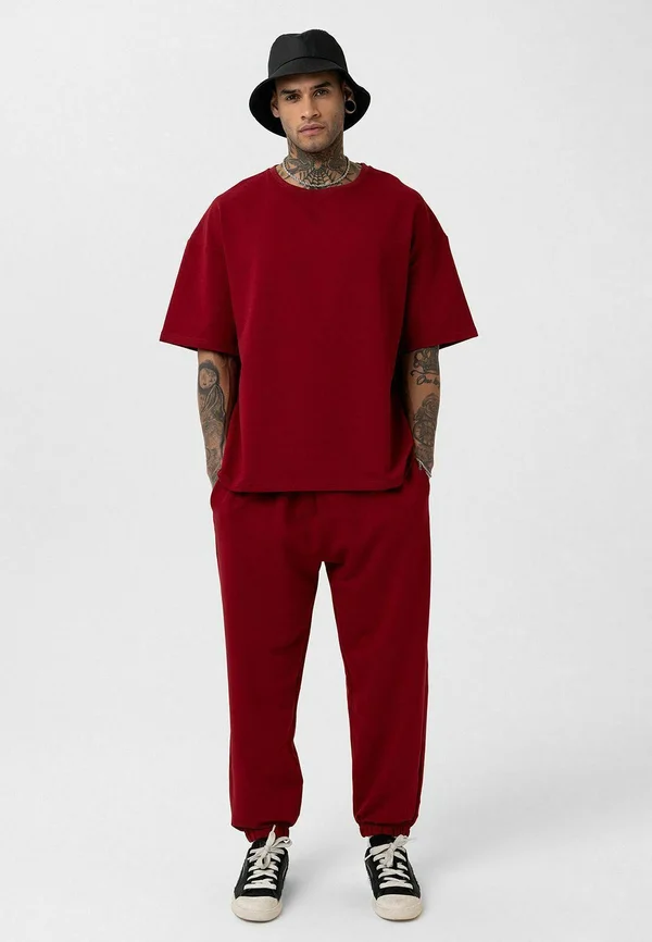 ACHRAF SET - Jogginghose - burgundy