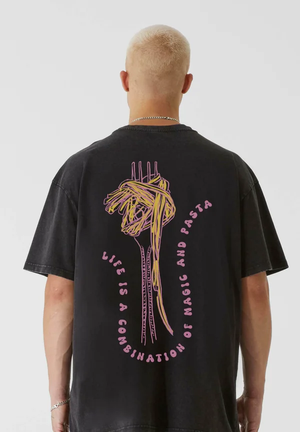 ACID PASTA DAY - T-Shirt print - black