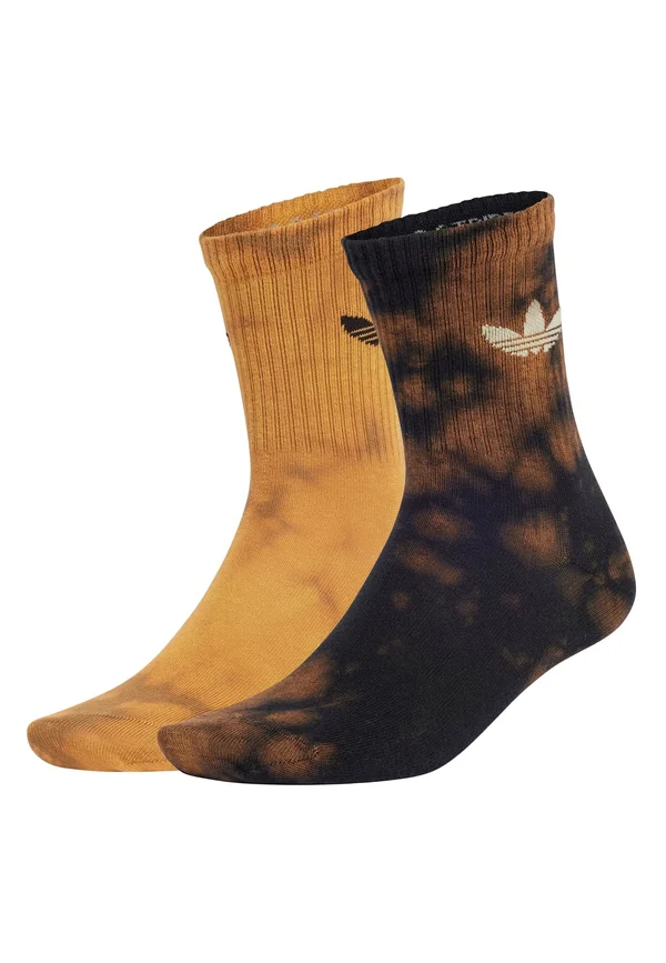 ACID-WASHED CREW 2 PAIRS - Socken - black   almost yellow