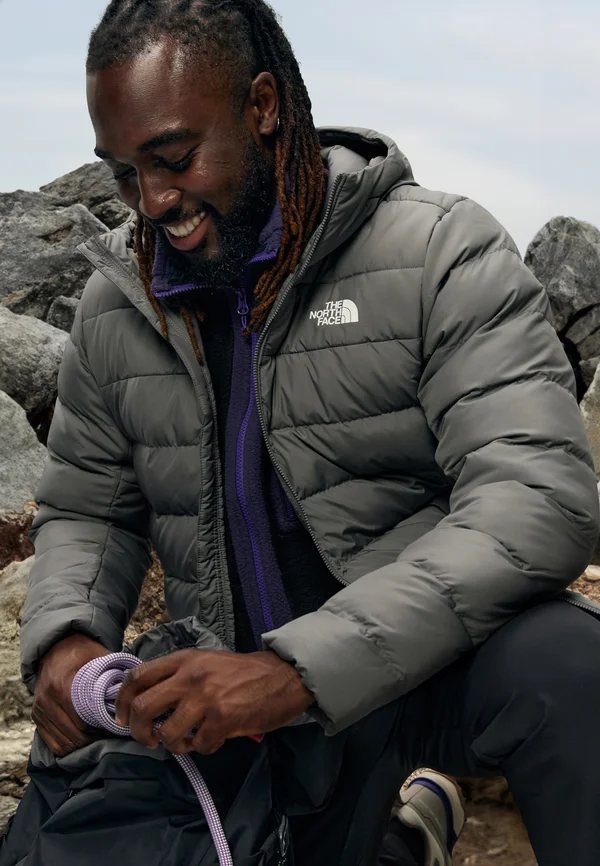 ACONCAGUA HOODIE - Daunenjacke - grey