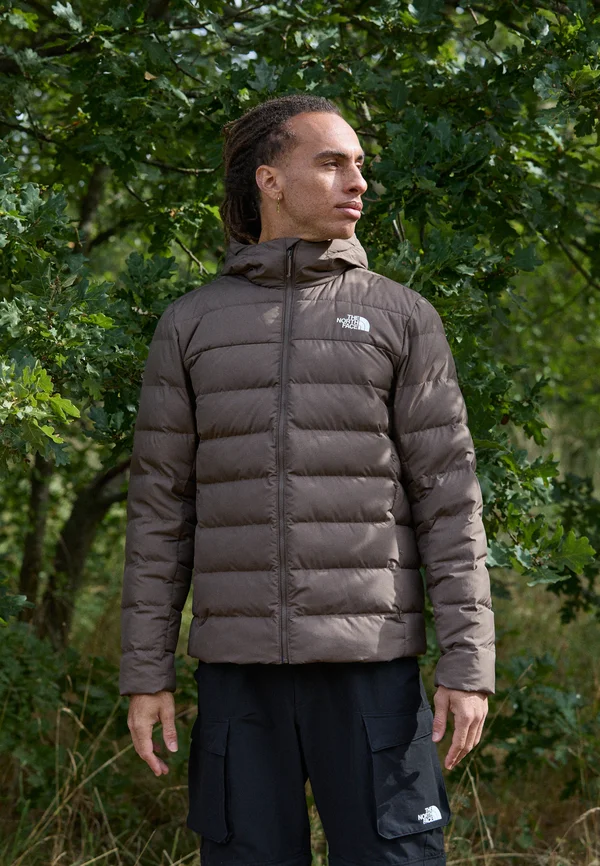 ACONCAGUA HOODIE - Daunenjacke - smokey brown