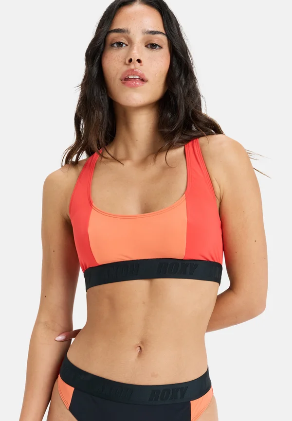 ACTIVE COLORBLOCK - MIT VOLLER - Bikini-Top - red