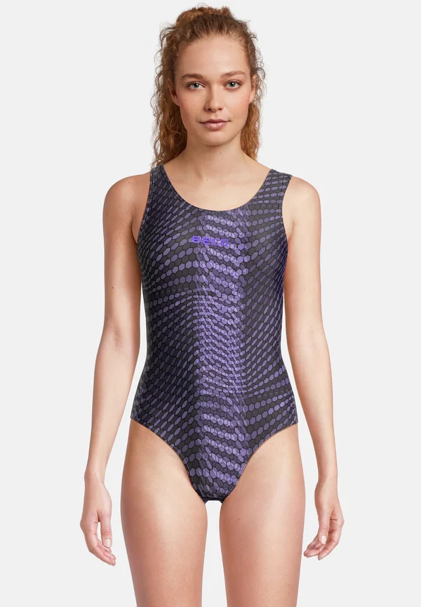 ACTIVE MAXCOMFORT HEXAGON - Badeanzug - lila/schwarz