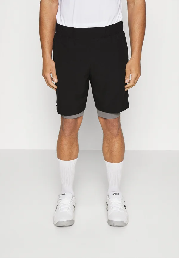 ACTIVE TRAINING SHORTS - Kurze Sporthose - noir   gris chine