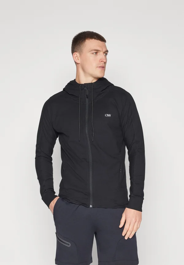 ACTIVITY HOODIE MEN - Sweatjacke - black