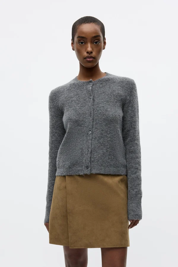 ADA CARDIGAN - Strickjacke - grey