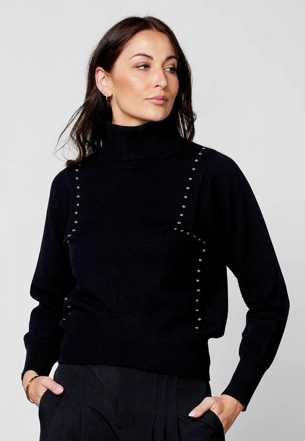 ADEA - Strickpullover - black