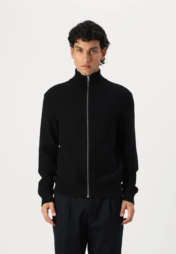 ADEM ZIP  - Strickjacke - black