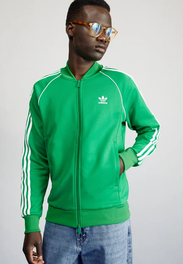 ADICOLOR CLASSICS SUPERSTAR TRACK - Trainingsjacke - green/white